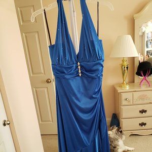 Blue Satin dress